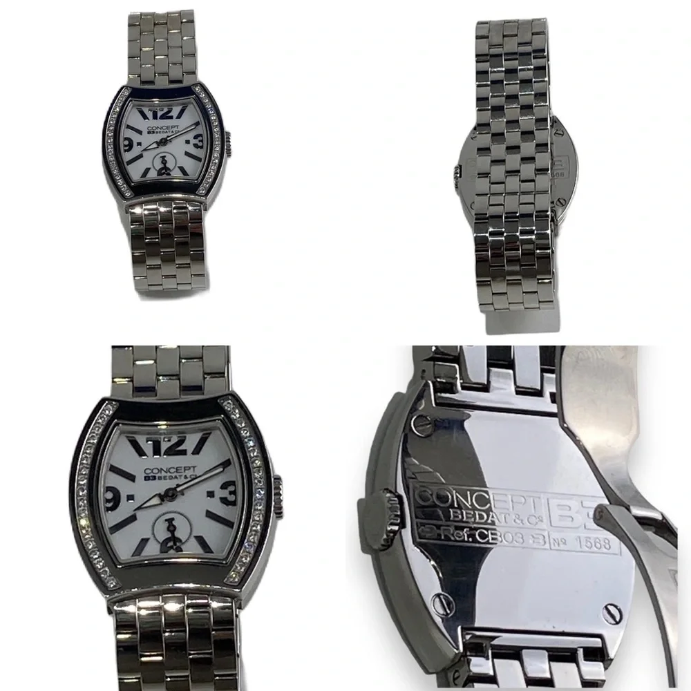 NWOT Bedat & Co. Diamond & Stainless steel ladies Quarts watch
